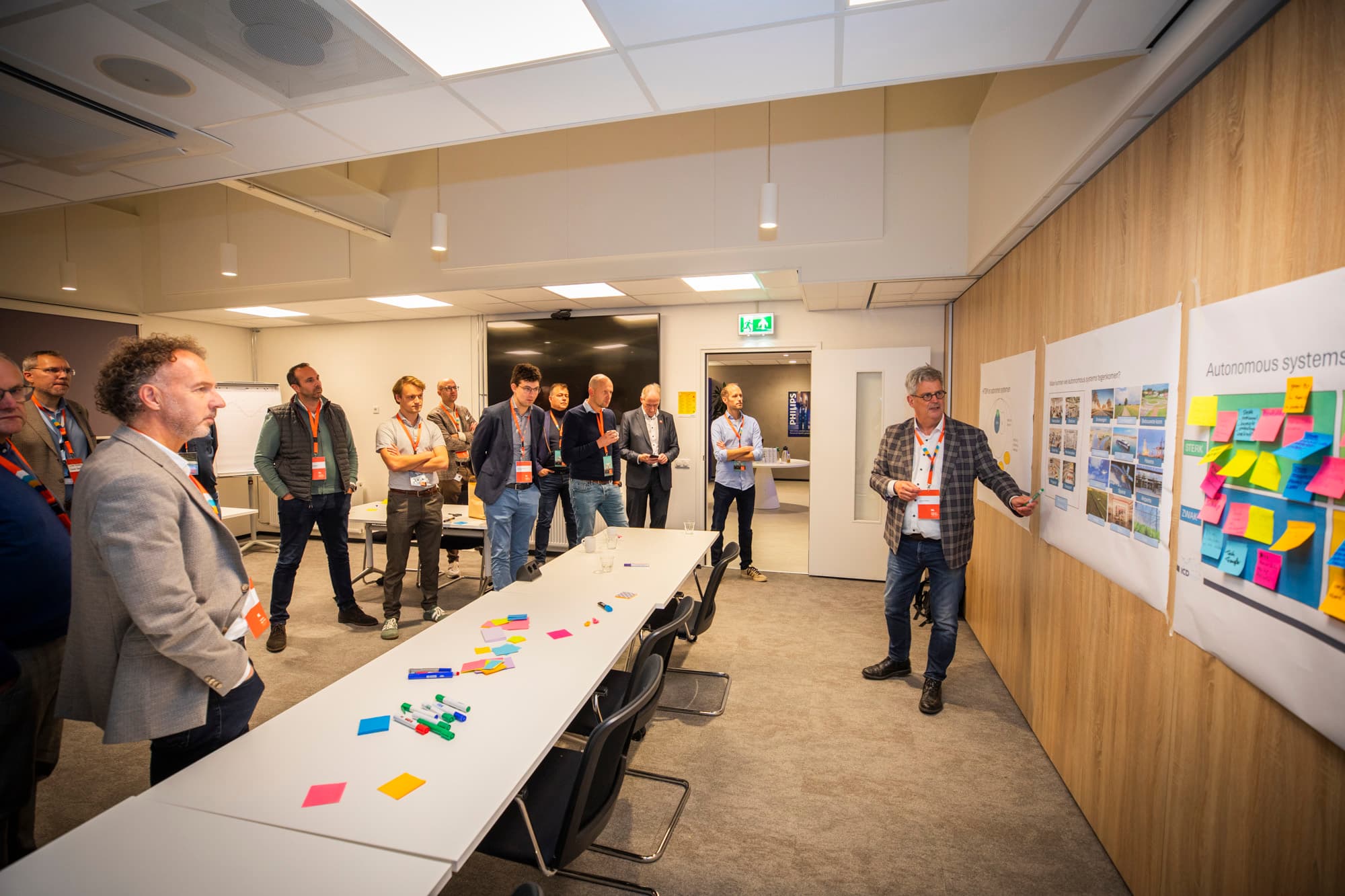 A break-out session during the Holland High Tech event about Smart Industry