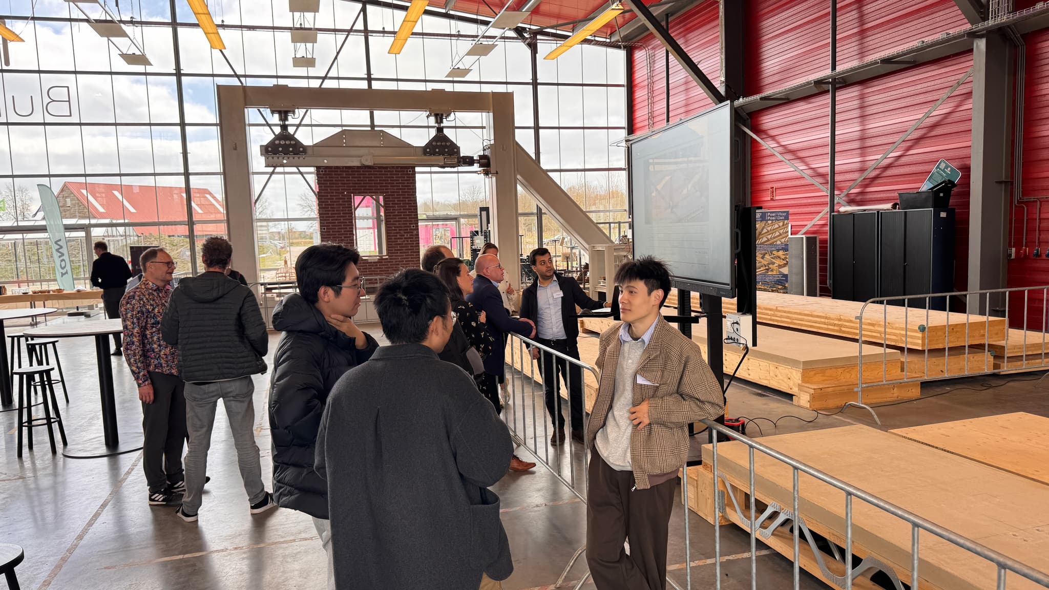 Mensen tijdens de researchdag