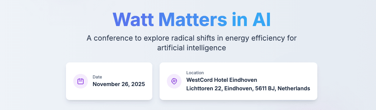 Watt Matters in AI
