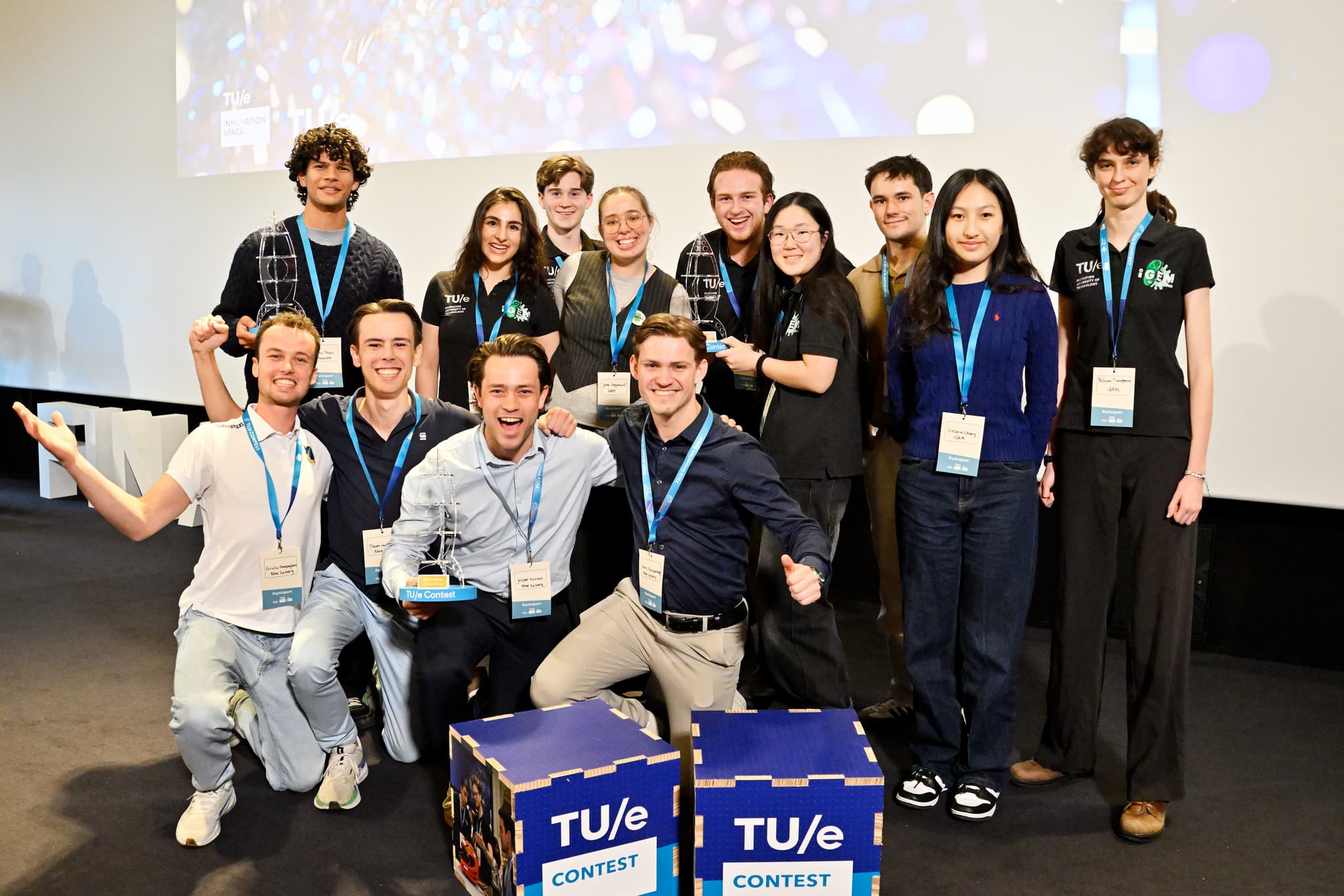 De winnaars van de TU/e Contest en hun awards