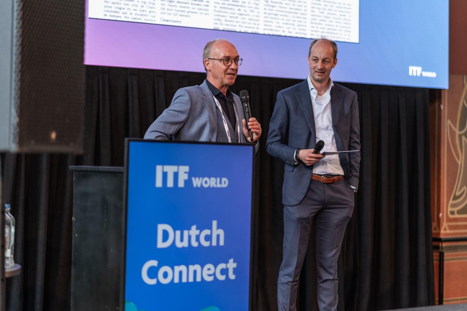 Jo De Boeck en Jesse Robbers tijdens de Dutch Connect