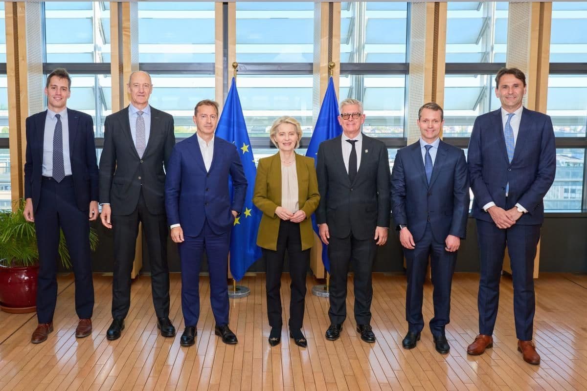 Von der Leyen with ASML, Airbus, SAP, Siemens, Nokia, Ericsson